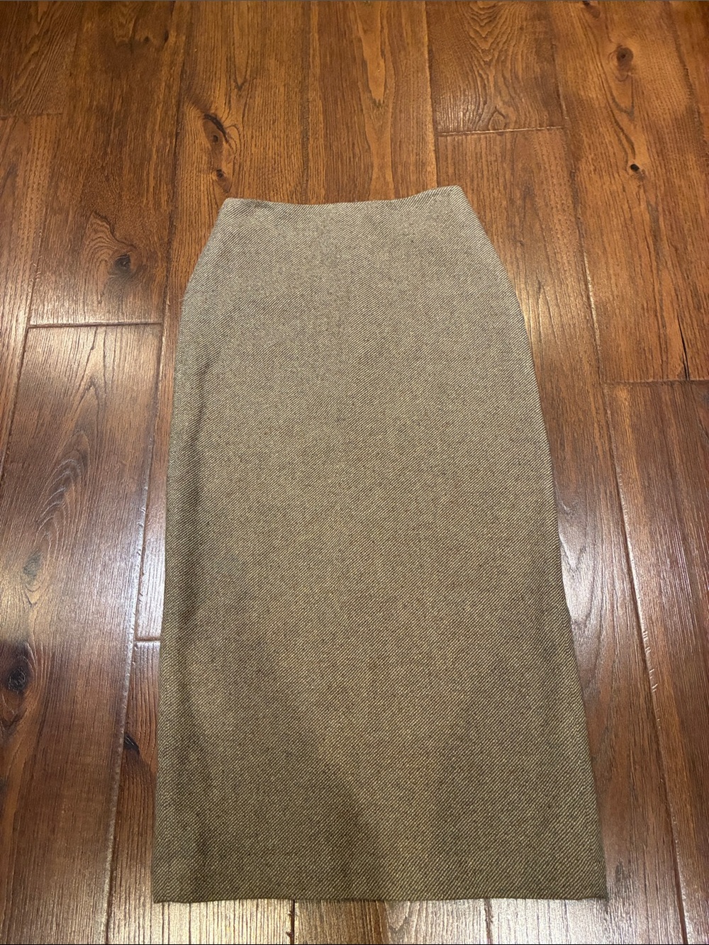 Ralph Lauren Tweed-Look High-Waist Pencil Skirt in Brown